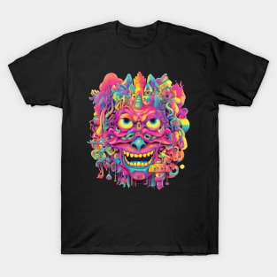 The colors are dancing and the patterns are swirling - an acid trip design dream come true T-Shirt